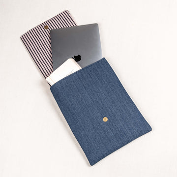Vertical Laptop Sleeve - Denim