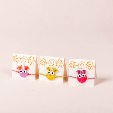 Handcrafted Colourful Owl Rakhi