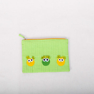 Owl Motif Pouch