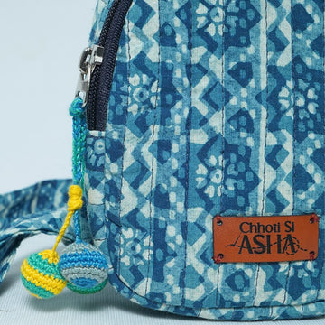 Simran Crossbody – Indigo Pebble