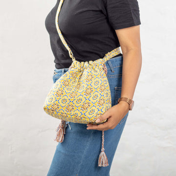 Suneeeta Sling Bag - Yellow