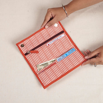 Kusum Wallet -  Red Lines