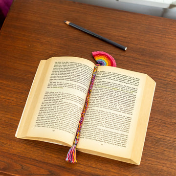 Crochet Bookmark - Rainbow