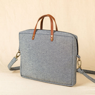 Laptop Bag Denim Kantha (Light)