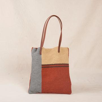 KC Tote Bag - Crochet Brown