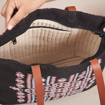 Wasabi Tote Bag – Midnight Bloom