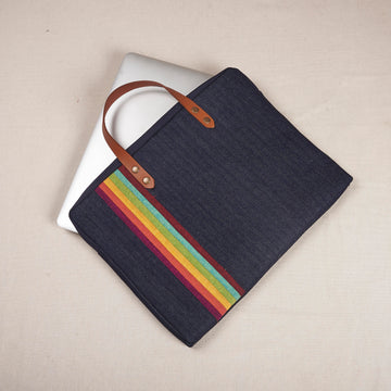 Laptop Sleeve with Leather Handle