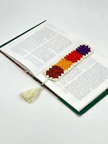 Granny Square Charm – Hand-Crocheted Bookmark