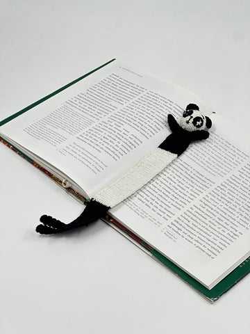 Panda Pals – Hand-Crocheted Bookmark