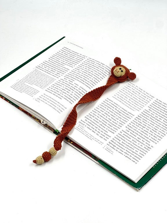 Cheeky Chimp – Hand-Crocheted Bookmark