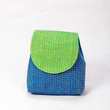 Backpack - Sana (Blue/Green Kantha)