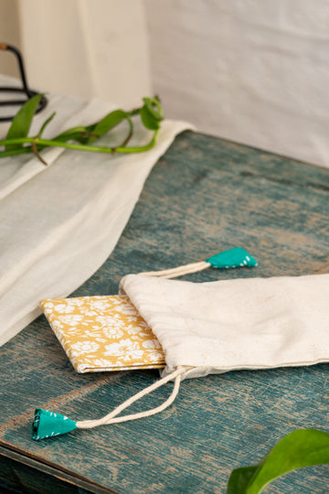 Sunlit Desk – Upcycled Cotton Phone Stand