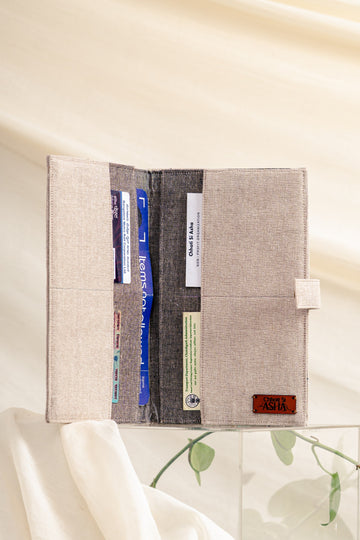 Bon Voyage Passport Holder – Natural Linen