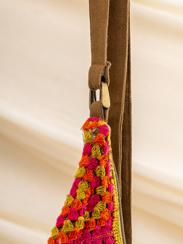 Sunset Crochet Fanny Bag