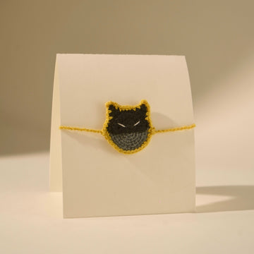 The Dark Knight Rakhi with Personalized Card