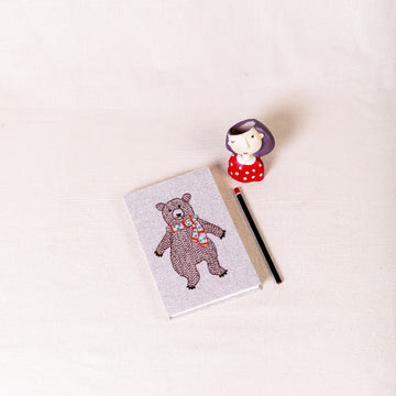 Embroidered Diary - Bear