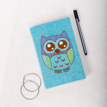 Journal - Embroidered - Owl