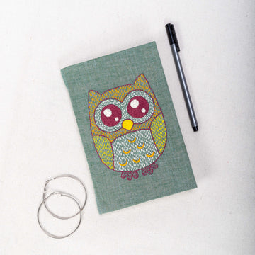 Journal - Embroidered - Owl