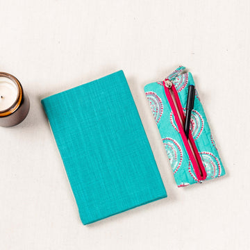 Diary with a Pouch - Blue