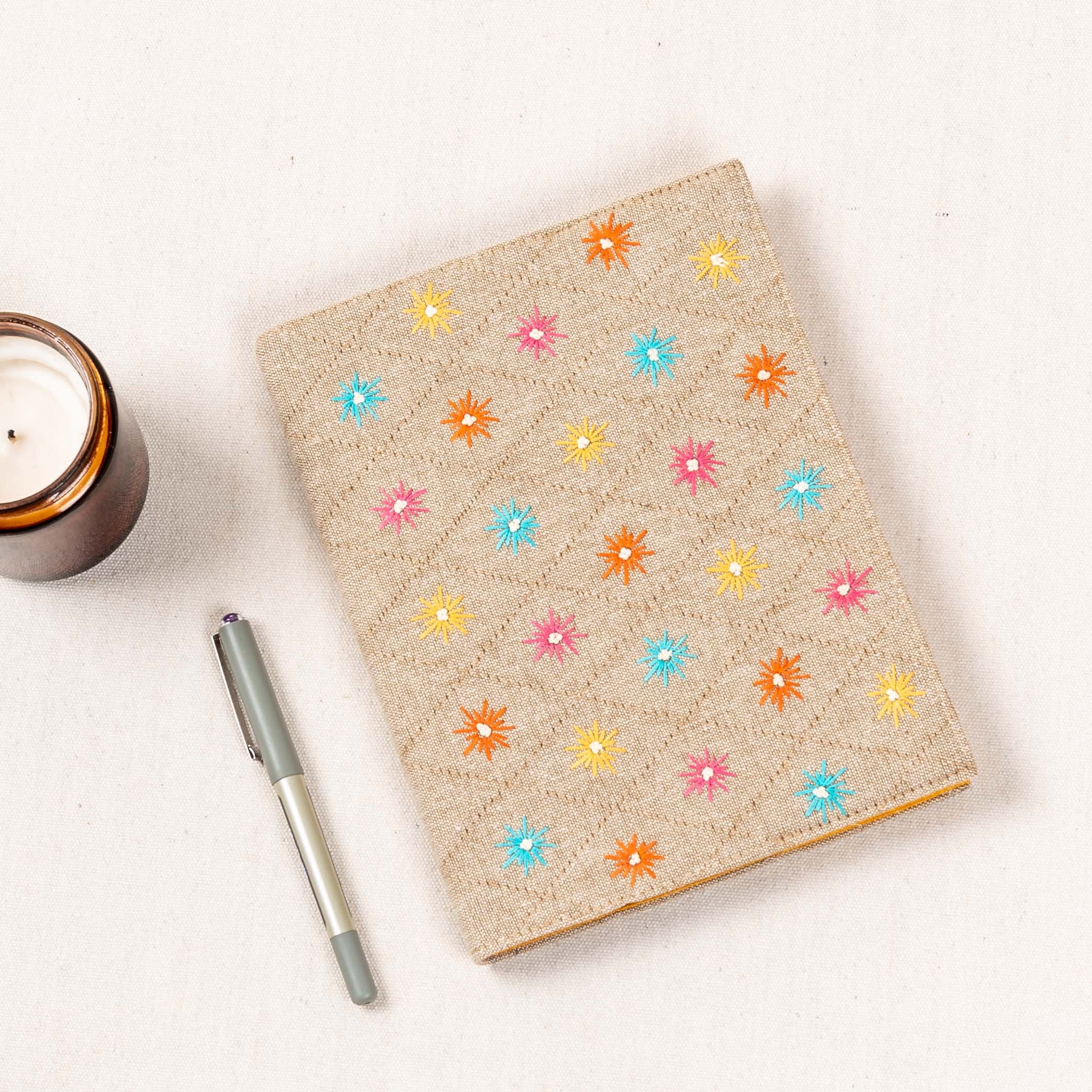 Diary Cover with Diary - Embroidery