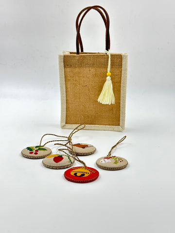 Holiday Spark - Embroidered Christmas Ornaments Gift Bundle