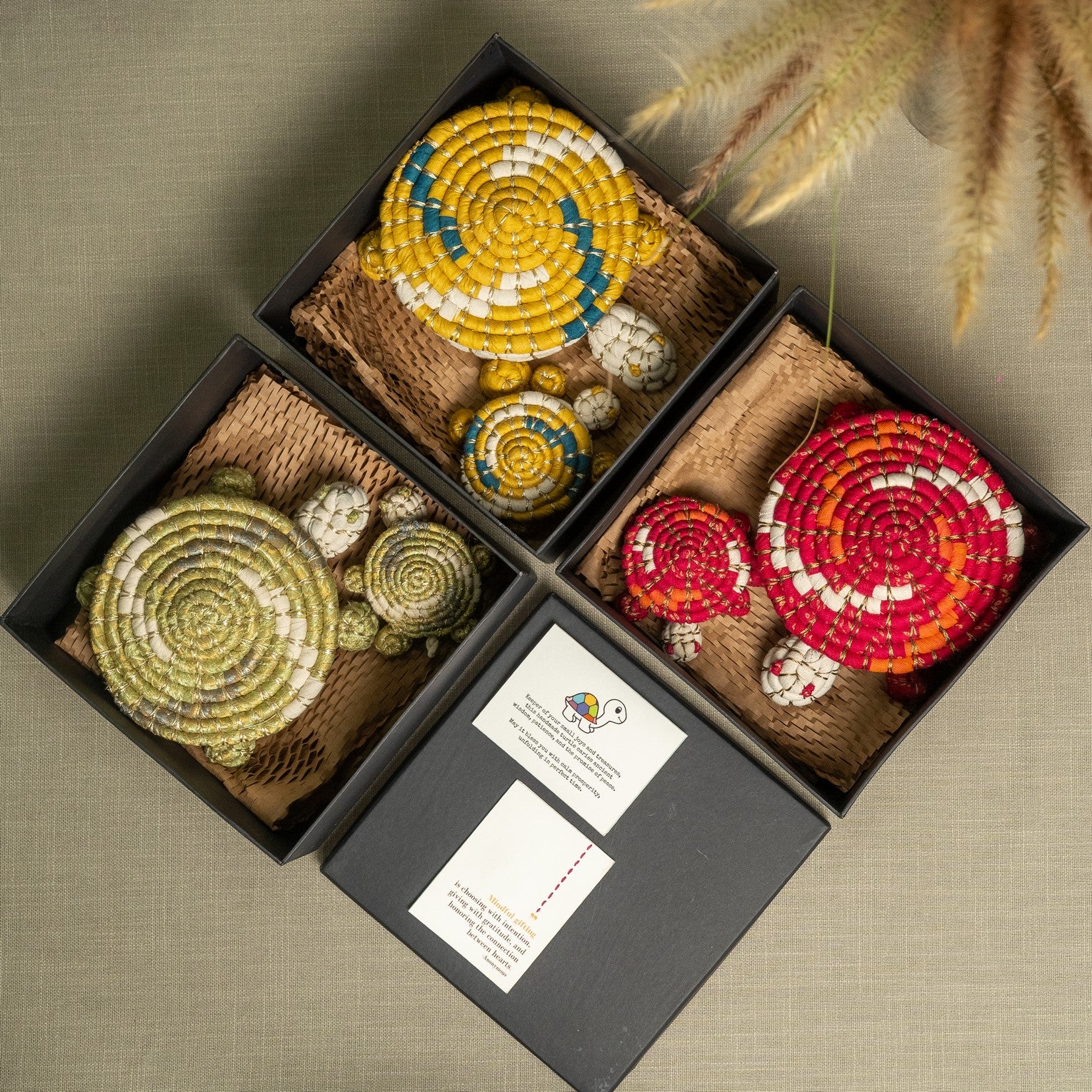 Twin Turtle Prosperity Gift Bundle (Basket)