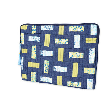 The Sargam Patch Laptop Sleeve – Denim