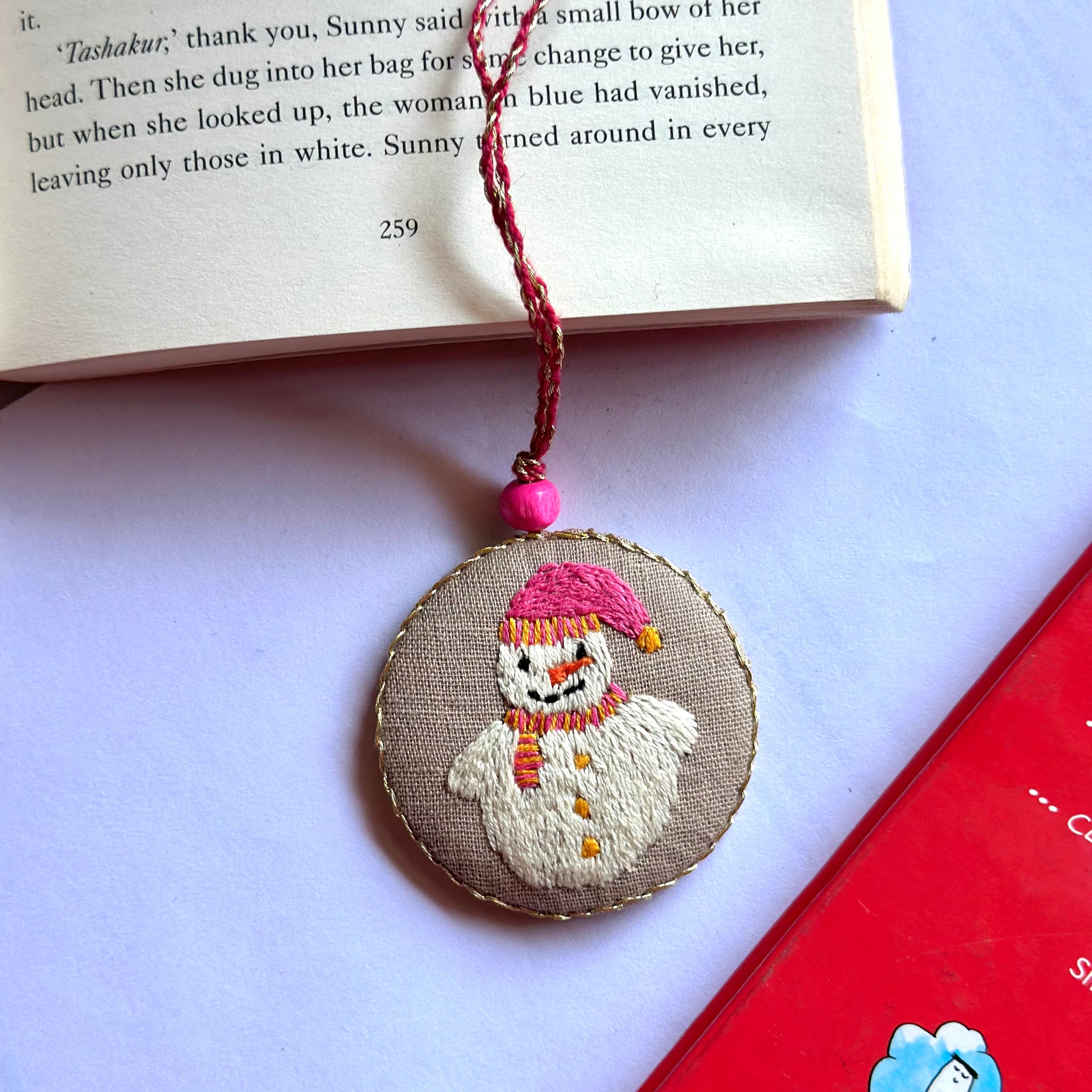Embroidered Snowman - Christmas