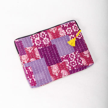 Horizontal Laptop Sleeve - PatchWork Kantha