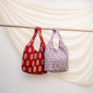 Manju Jaipuri Carry-All Tote – Gulmohar Mist