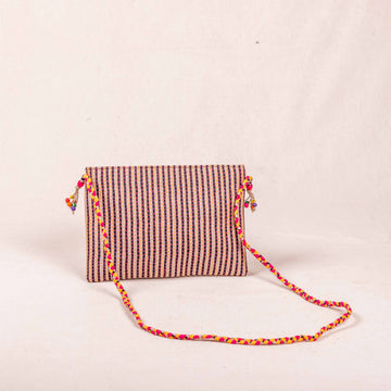 Shagun Sling Bag - Cotton Fabric with Kantha/Sujha