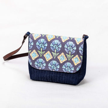 Bina Sling Bag - Grey Flap