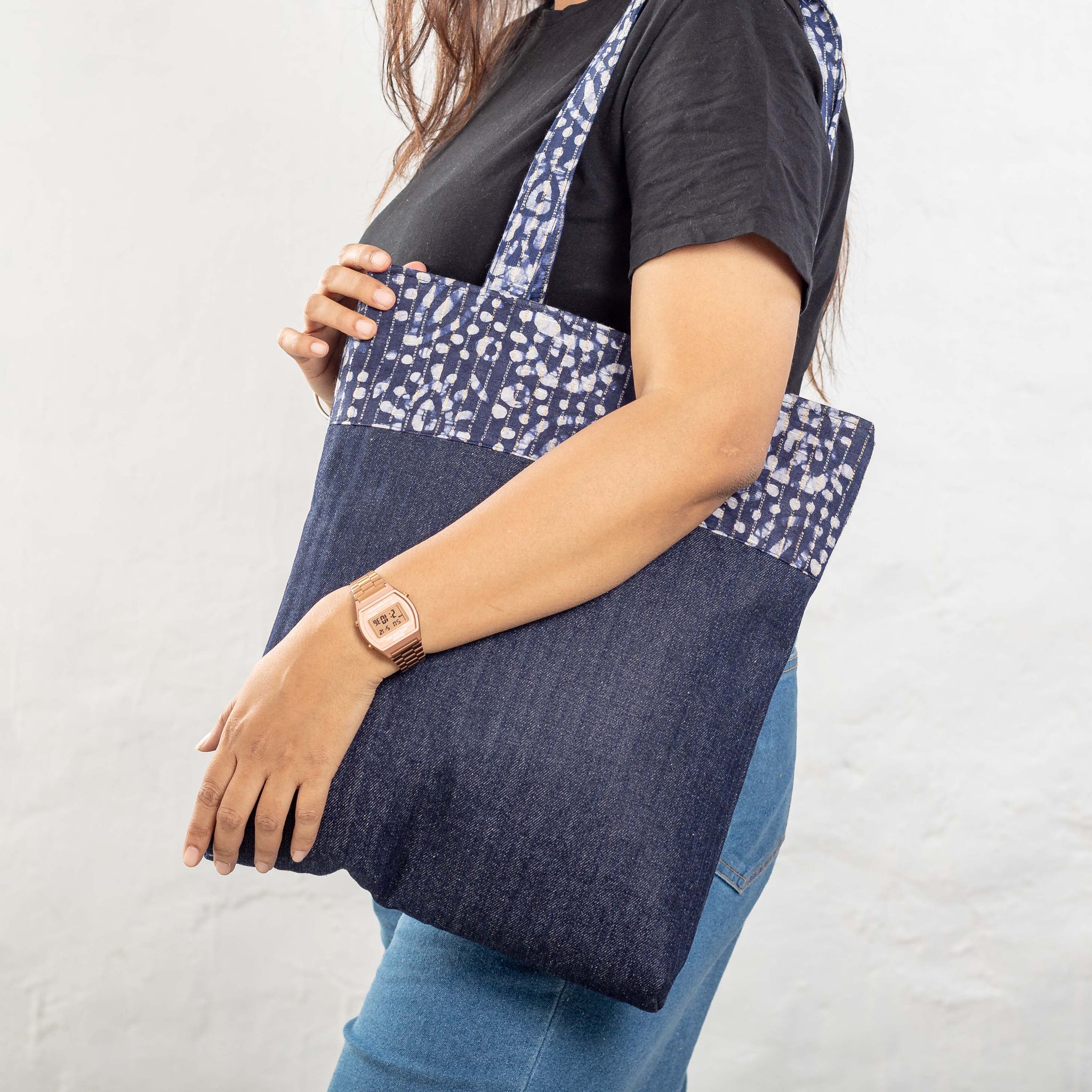 Ashoka Bobby Tote Bag - Blue Denim