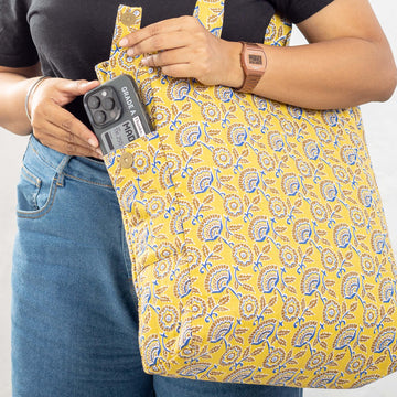 Indu Nancy Tote Bag - Yellow