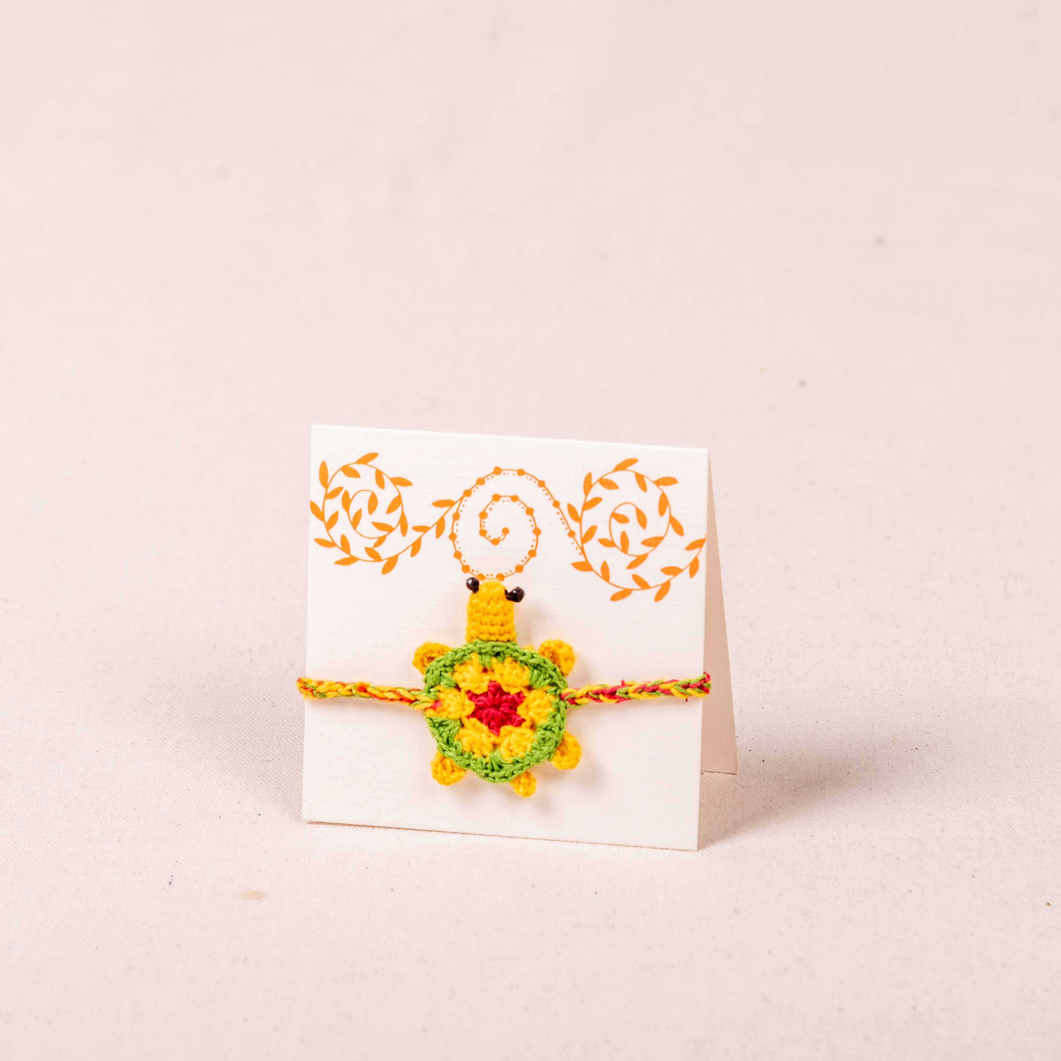 Handcrafted Turtle Rakhi