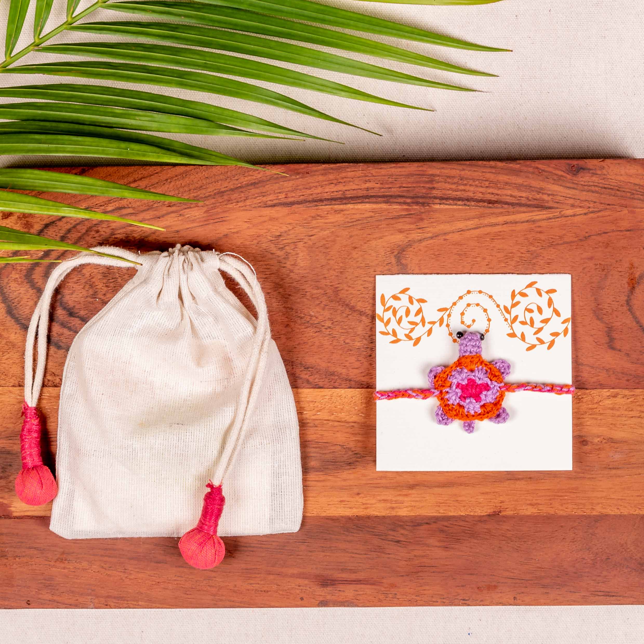 Handcrafted Turtle Rakhi