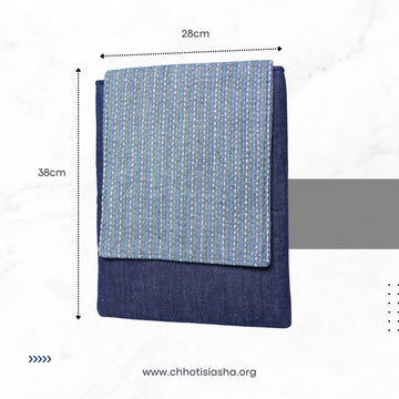 The Indigo Stitch Sleeve – Every Line, a Quiet Detail