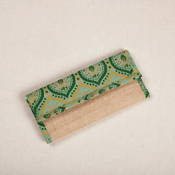 Patch Wallet - Green & Gold