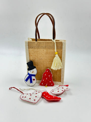 Cozy Christmas - Felt Ornaments Gift Bundle