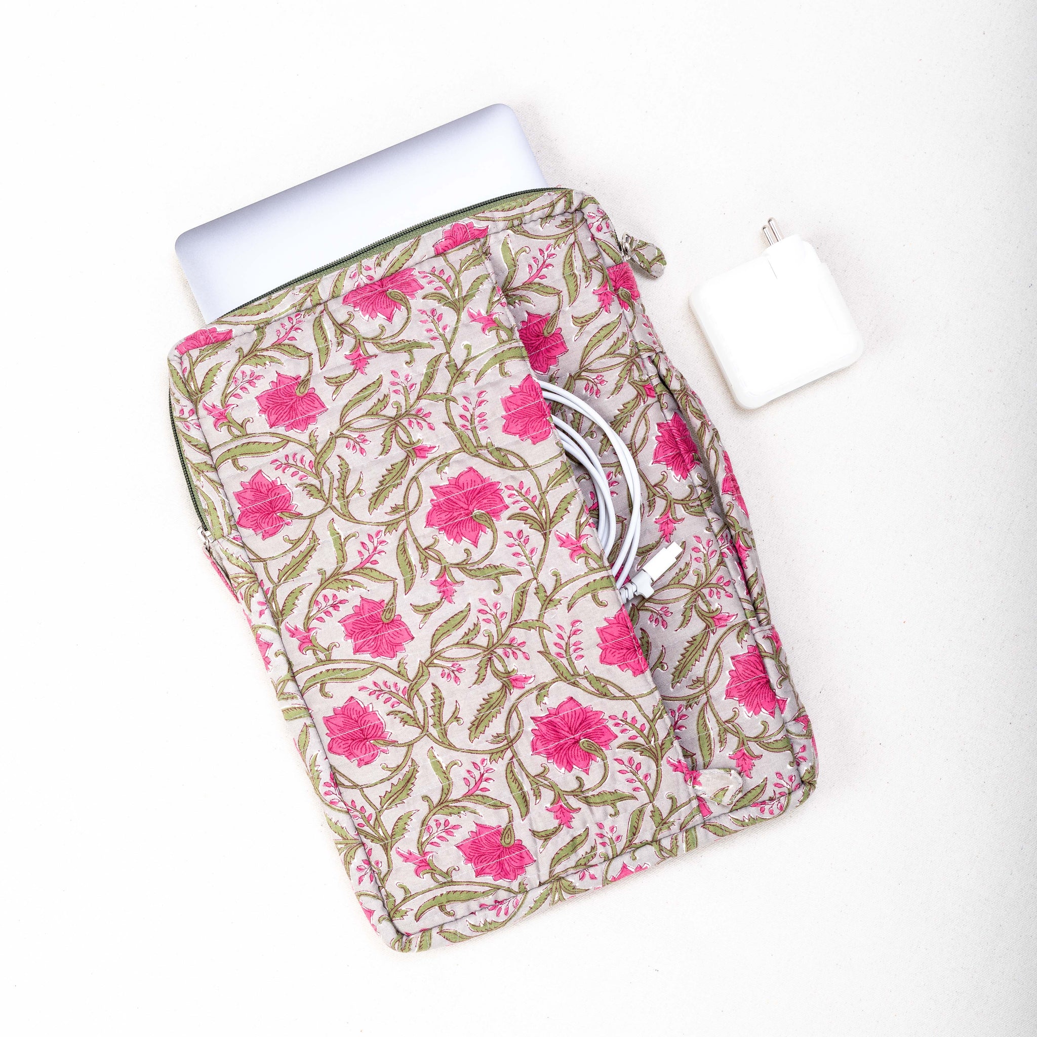 Sahiba Laptop Sleeve - Flowers