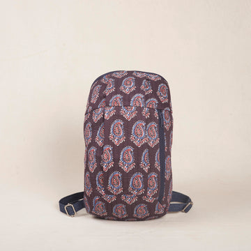 Manju Uphill Backpack - Denim And Print