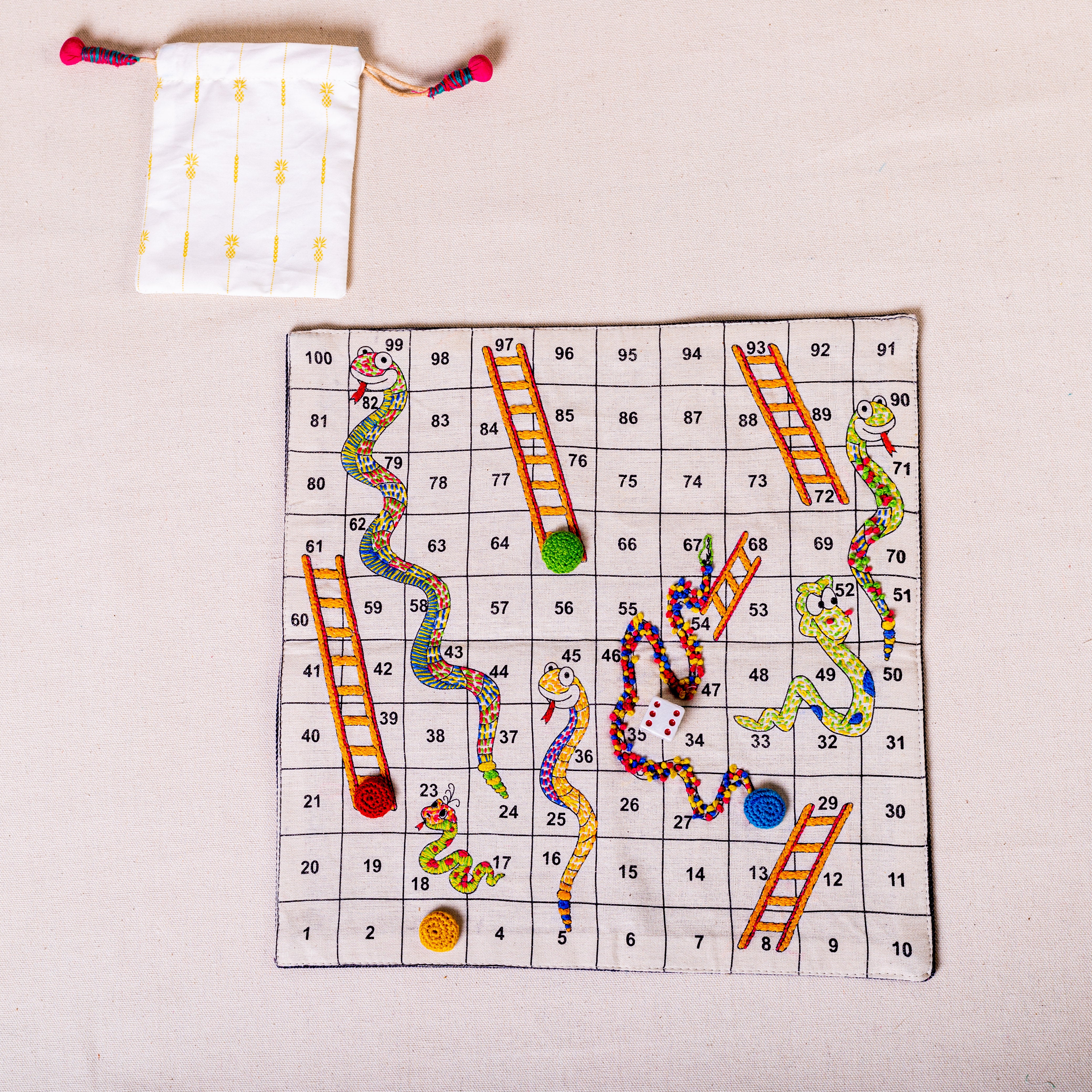 Handmade store Snakes & Ladders Game