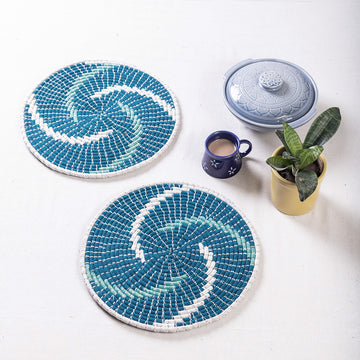 Handwoven 12” Placemats (Set of 2)