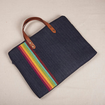 Laptop Sleeve with Leather Handle