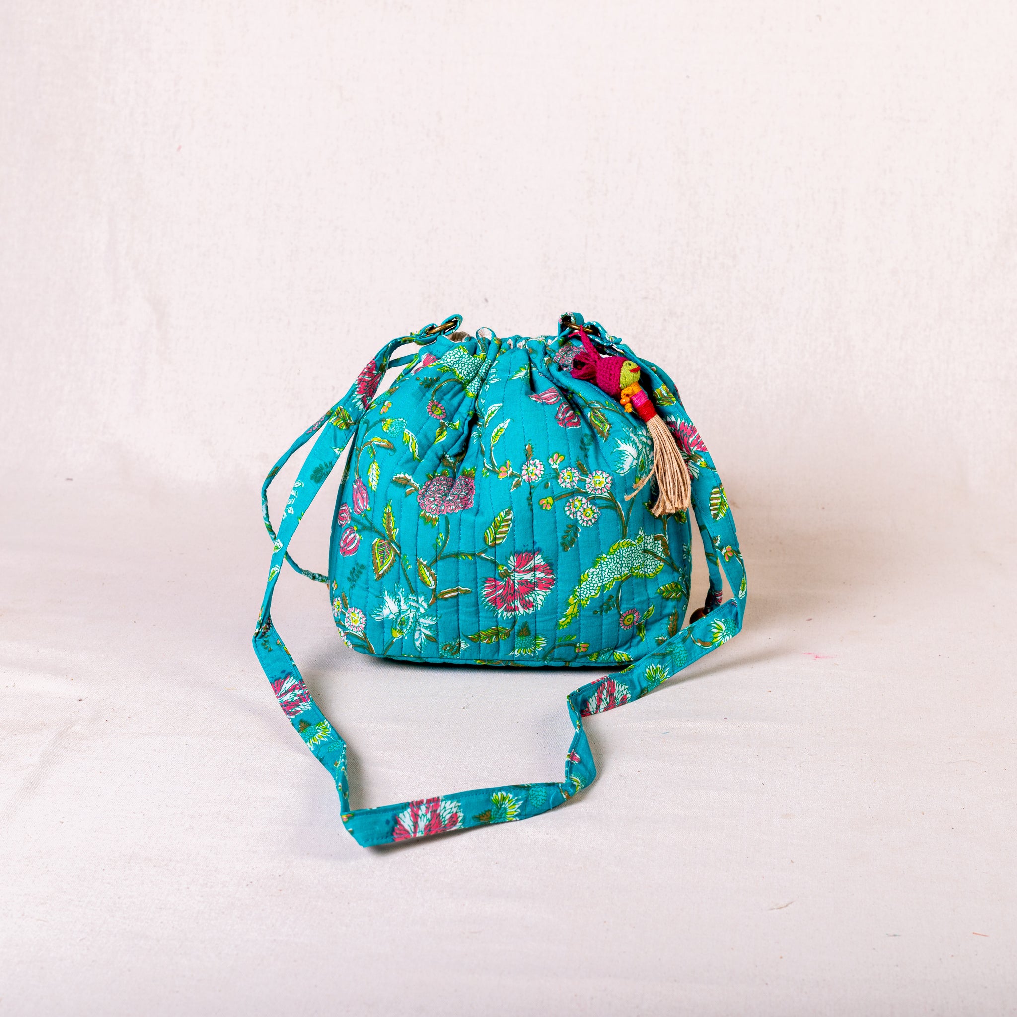 Suneeta Bucket Sling Bag - Blue
