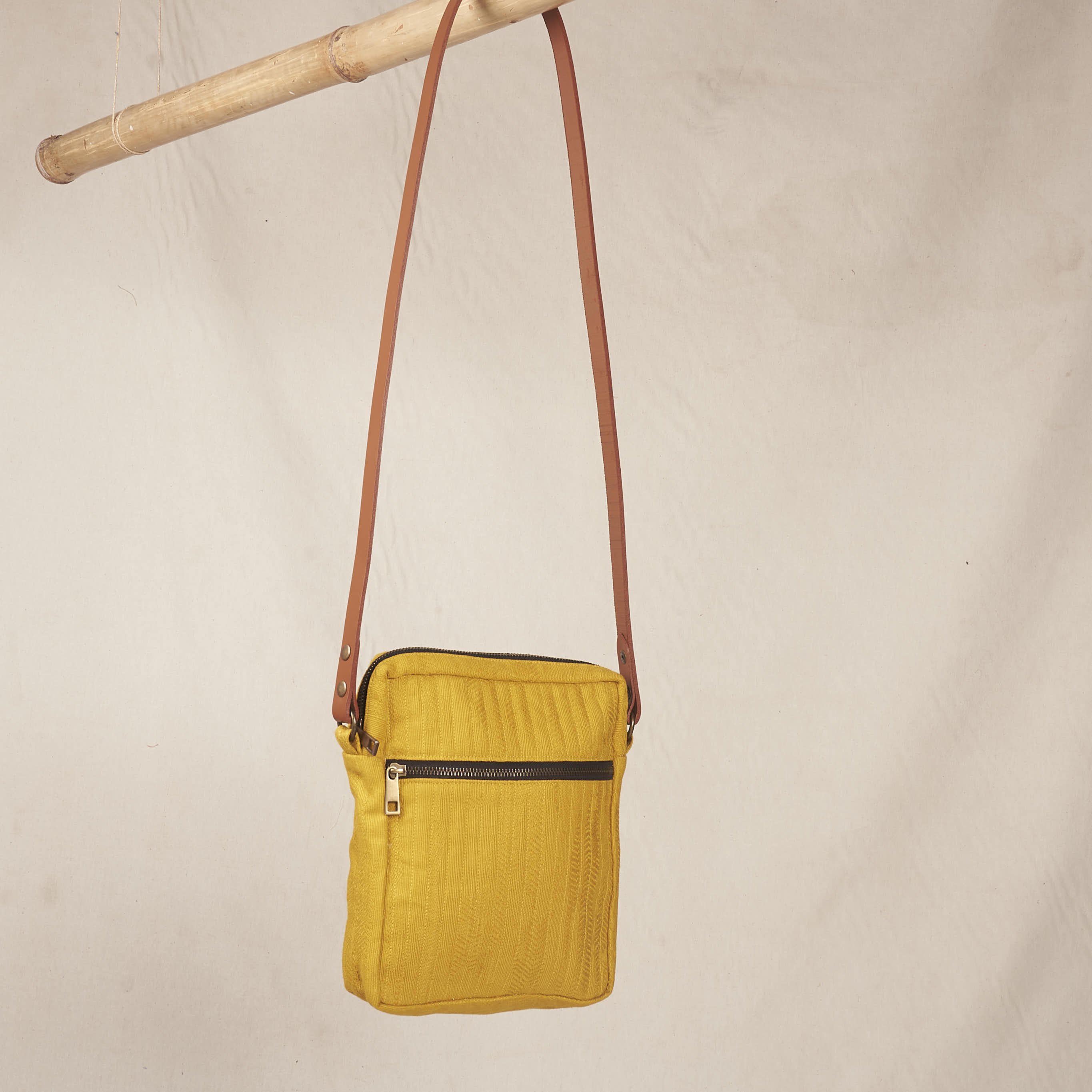 Sling Bag with leather sling