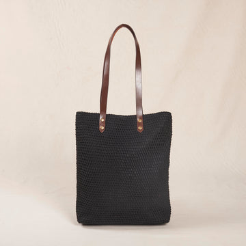 Bobby Tote Bag - Crochet Black