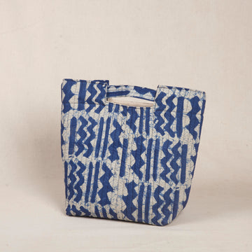 Jas Tiffin Bag - Blue Fabric