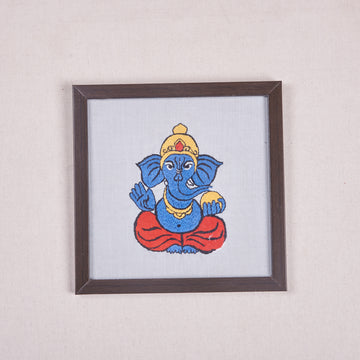 Wall Frame - Embroidered (Ganesha)